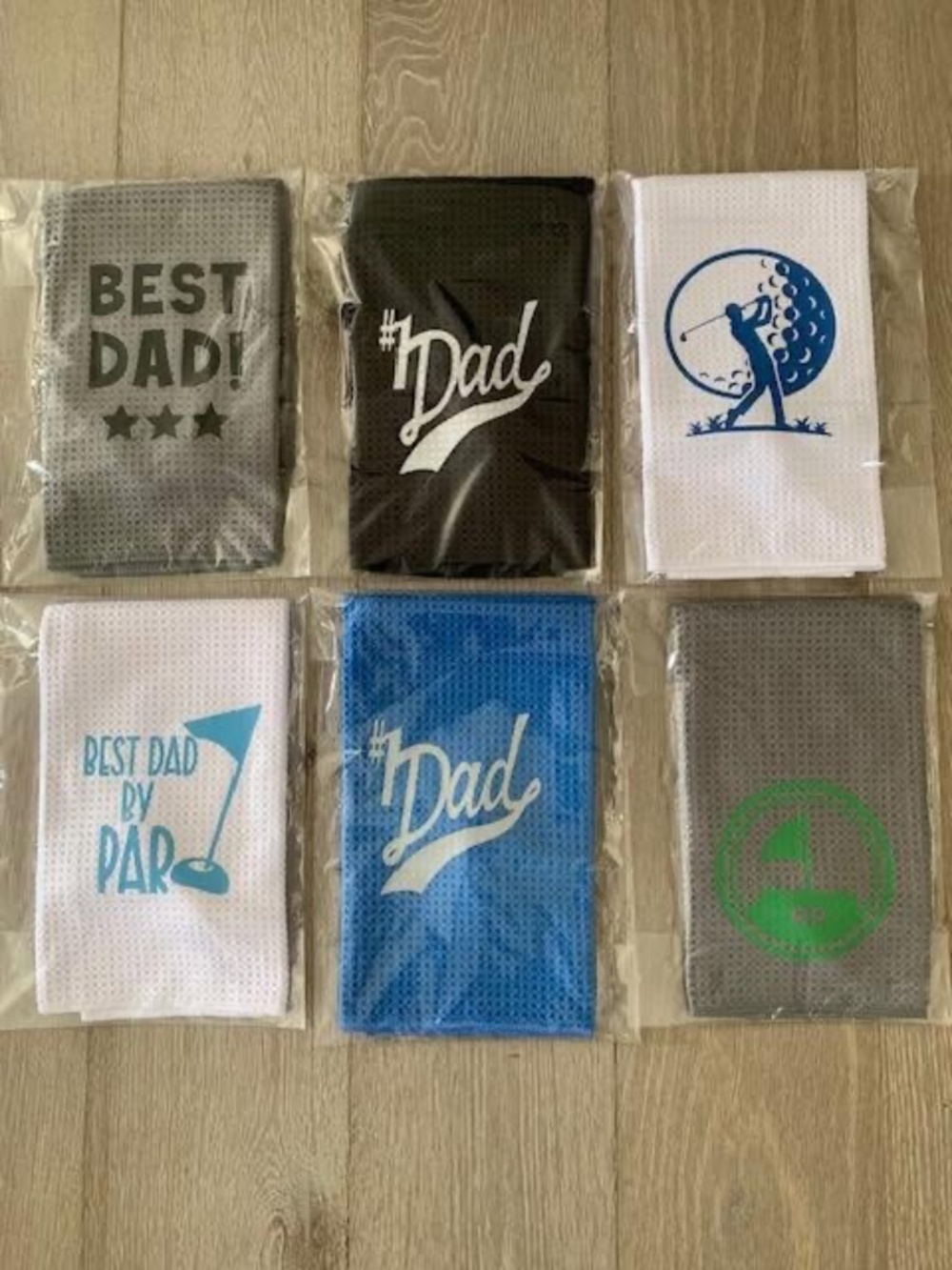 Golf Towels Best Dad #1 Dad